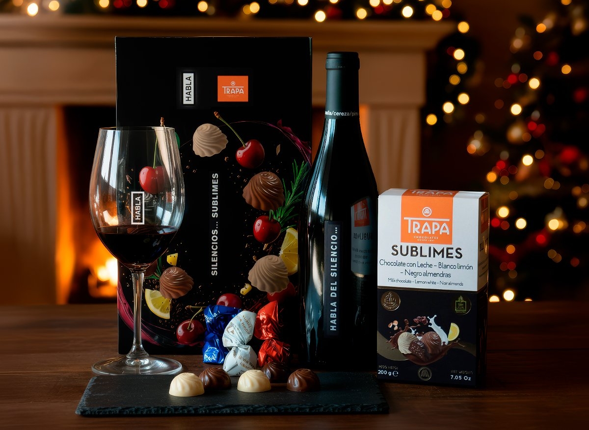 CHOCOLATES TRAPA Y BODEGAS HABLA FIRMAN EL REGALO GOURMET PERFECTO PARA ESTA NAVIDAD